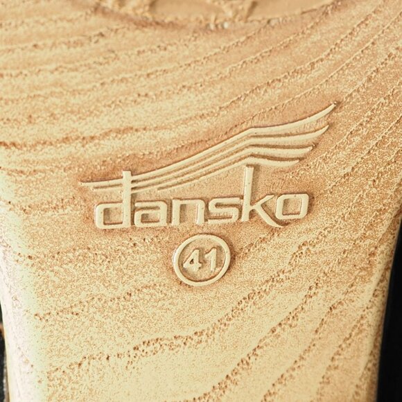 Dansko Black and Tan Women's Sandals - Picture 9 of 13